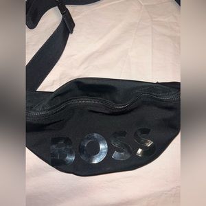 BOSS Catch logo-print belt bag